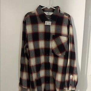 H&M Checkered Shirt in Black, Red, and Gray